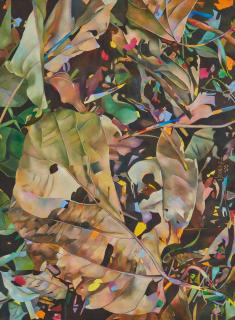 Joseph Ntensibe - Forest Leaves, 2020