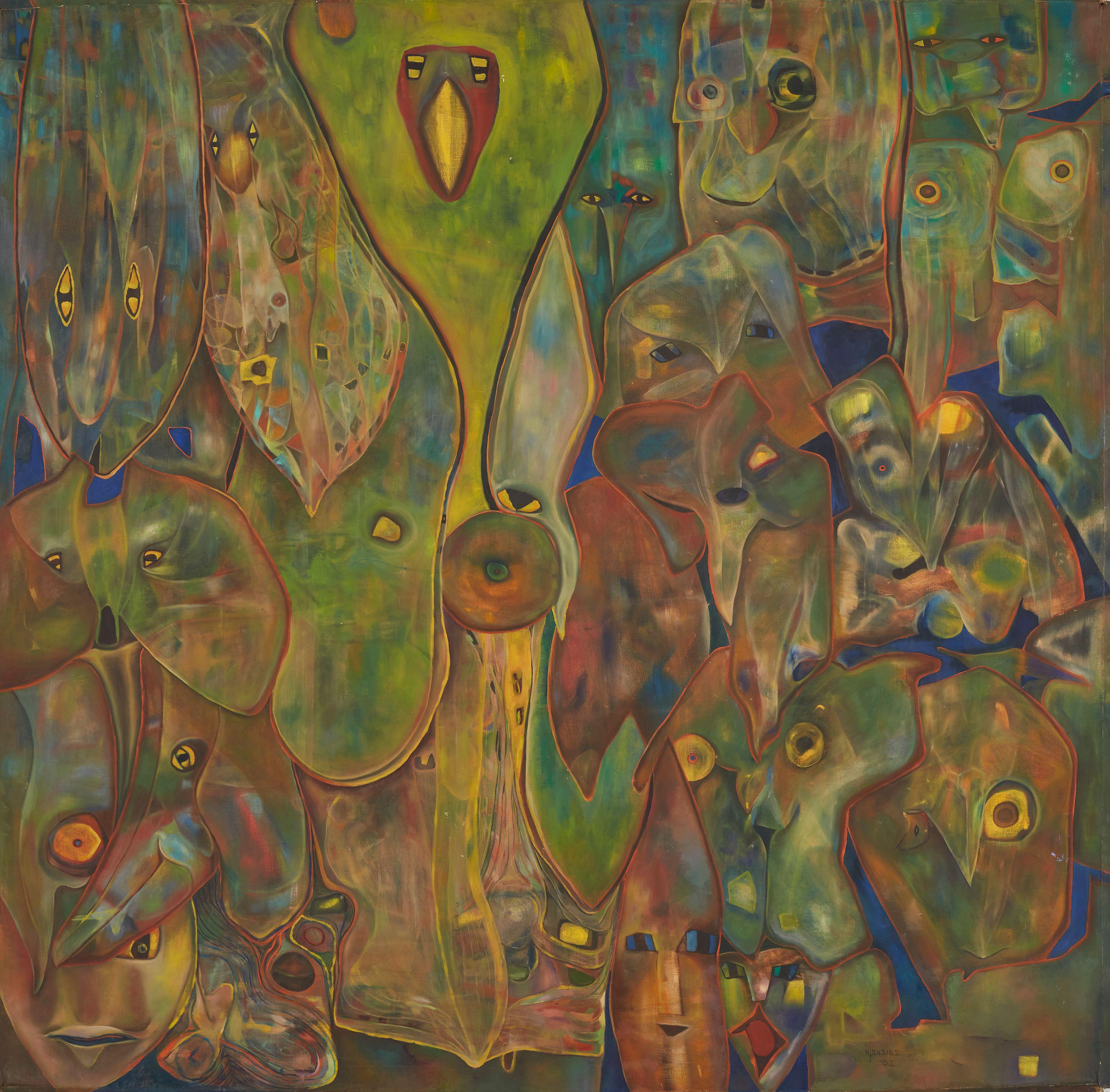 Joseph Ntensibe - Sans titre (Série Mask), 2002