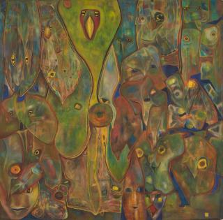 Joseph Ntensibe - Untitled (Mask Series)