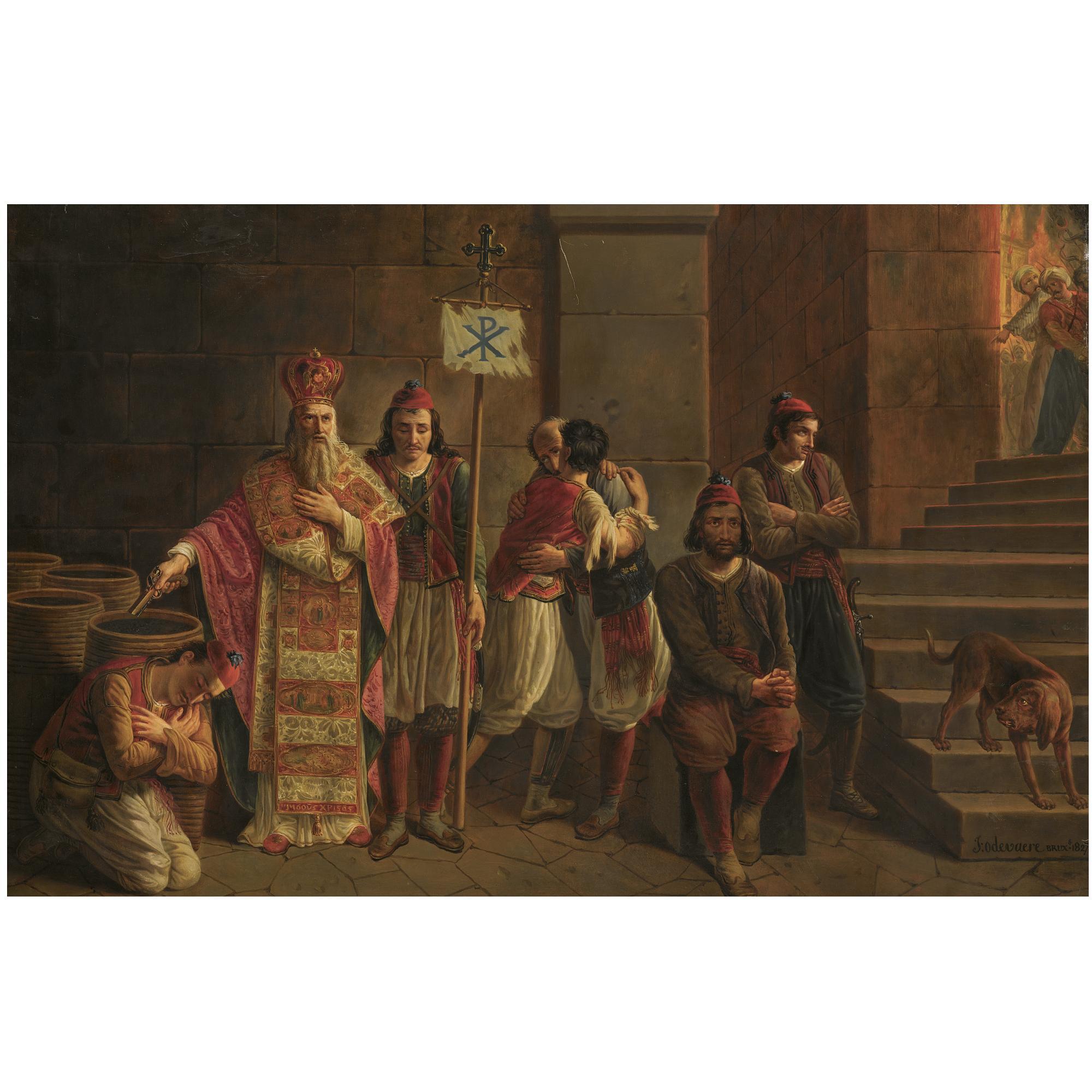 Joseph Odevaere - Belgian The Last Guardians Of Messolonghi
