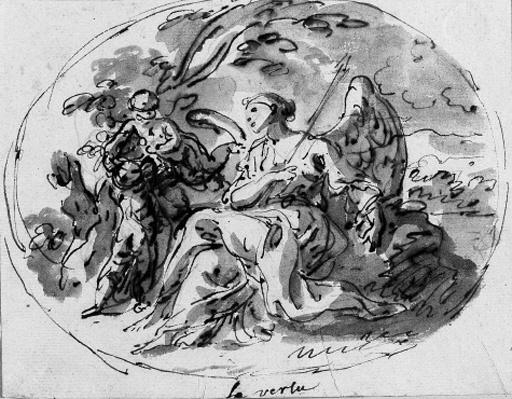 Joseph Parrocel - An allegory of Virtue