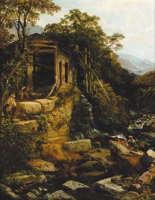 Joseph Paul Pettitt - The saw mill, Camlaw, North Wales