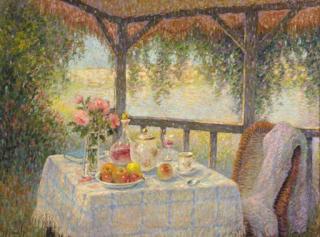 Joseph Pauwels - Tea on the veranda