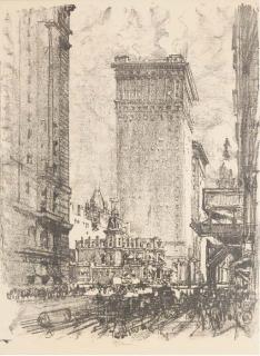 Joseph Pennell - [A Street in New York]