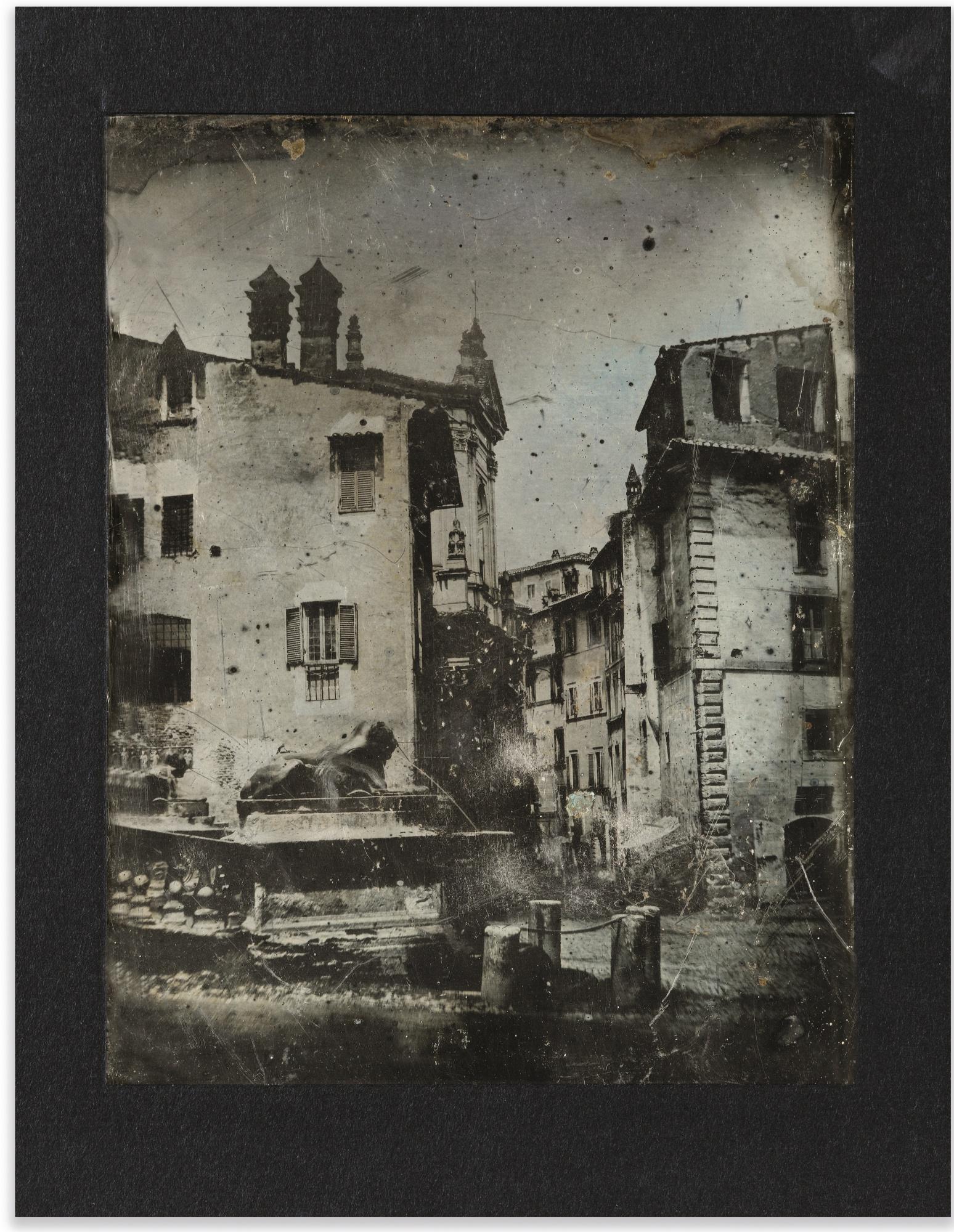 Joseph Philibert Girault De Prangey - Lions Au Bas De L\'Escalier Menant À La Piazza Del Campidoglio, Rome, 1842