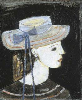 Joseph Pressmane - Jeune femme au chapeau