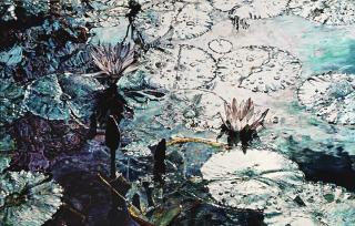 Joseph Raffael - Lily Painting Hilo (Island Lillies)