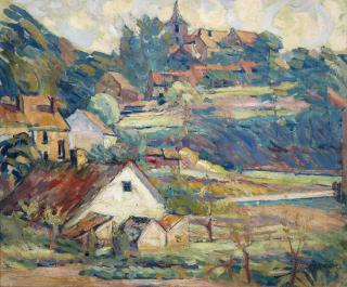 Joseph Raphael - Linkebeek Countryside (Belgium) 25 5/8 x 31 1/2in
