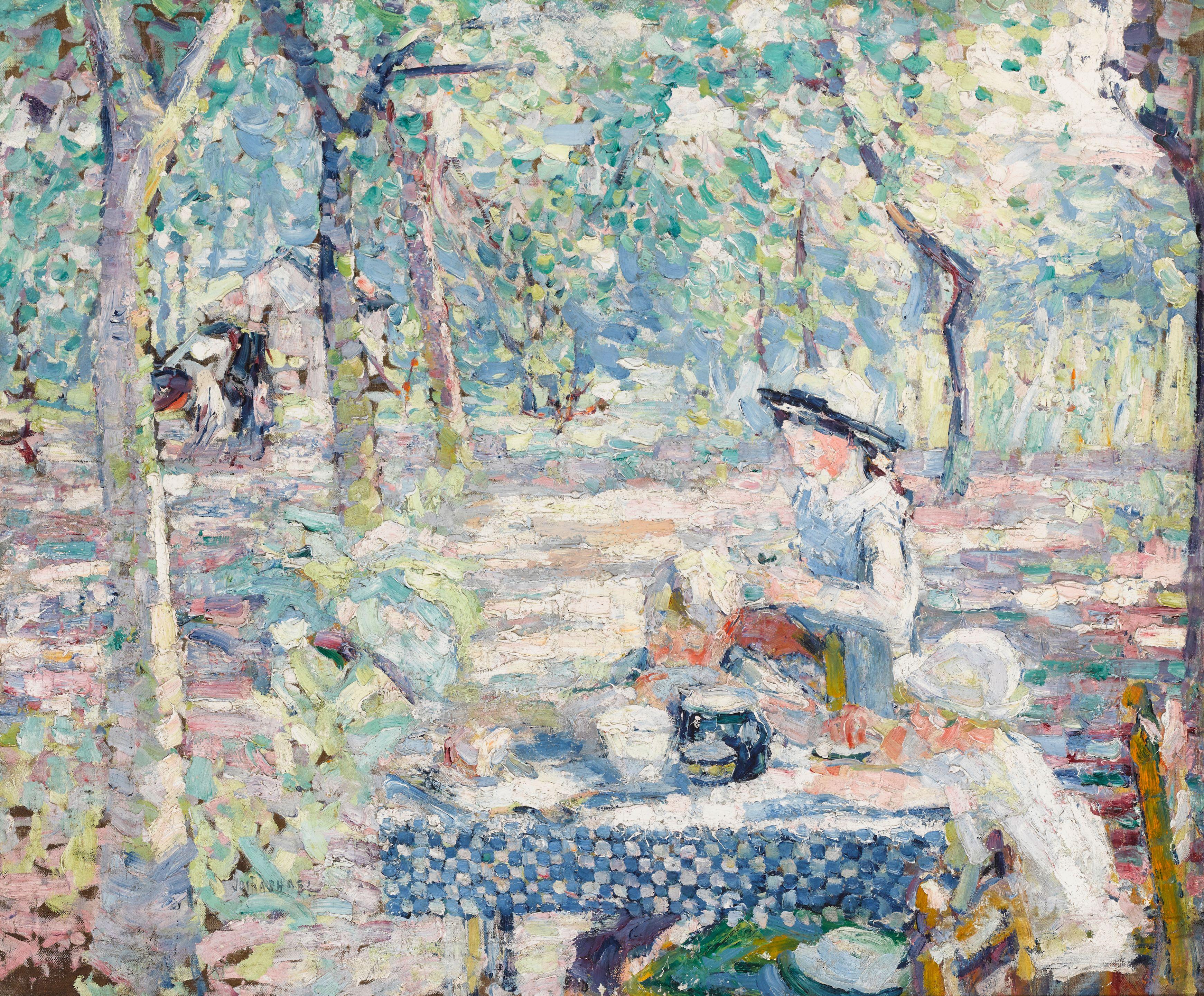 Joseph Raphael - Tea In The Orchard