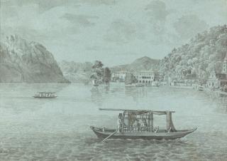 Joseph Rebell - Am Comersee (Vorder- und Rückseite)