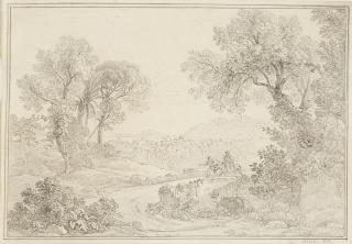 Joseph Rebell - Entwurf zum Gemälde „Ansicht von der Stadt Neapel“.