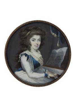Joseph Saunders - Portrait Of Catherine Helm, Circa 1785