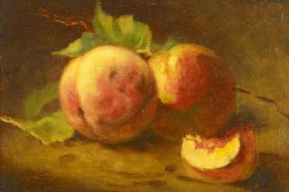 Joseph Schuster - Stillleben mit Pfirsichen