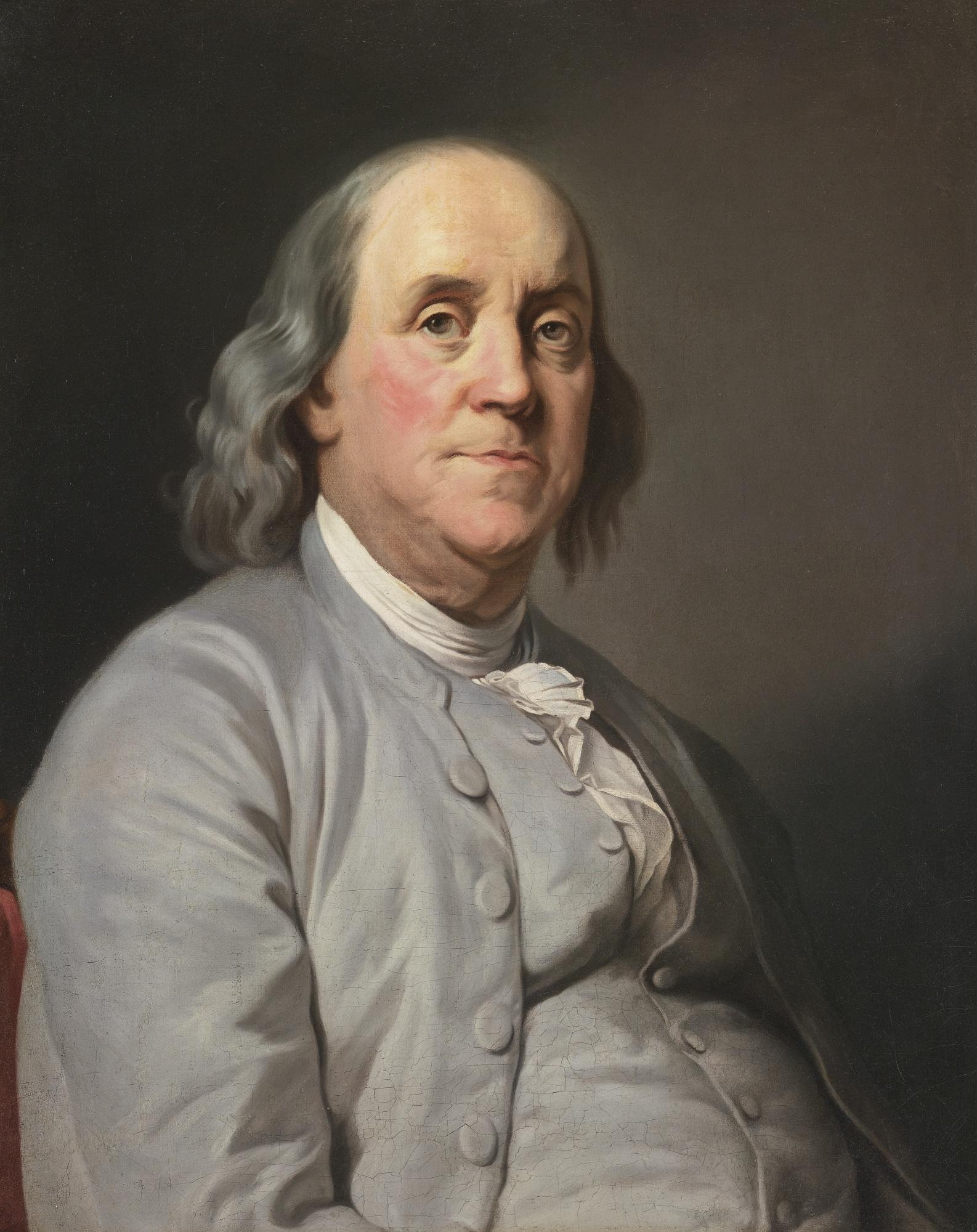 Joseph-Siffred Duplessis - Portrait Of Benjamin Franklin