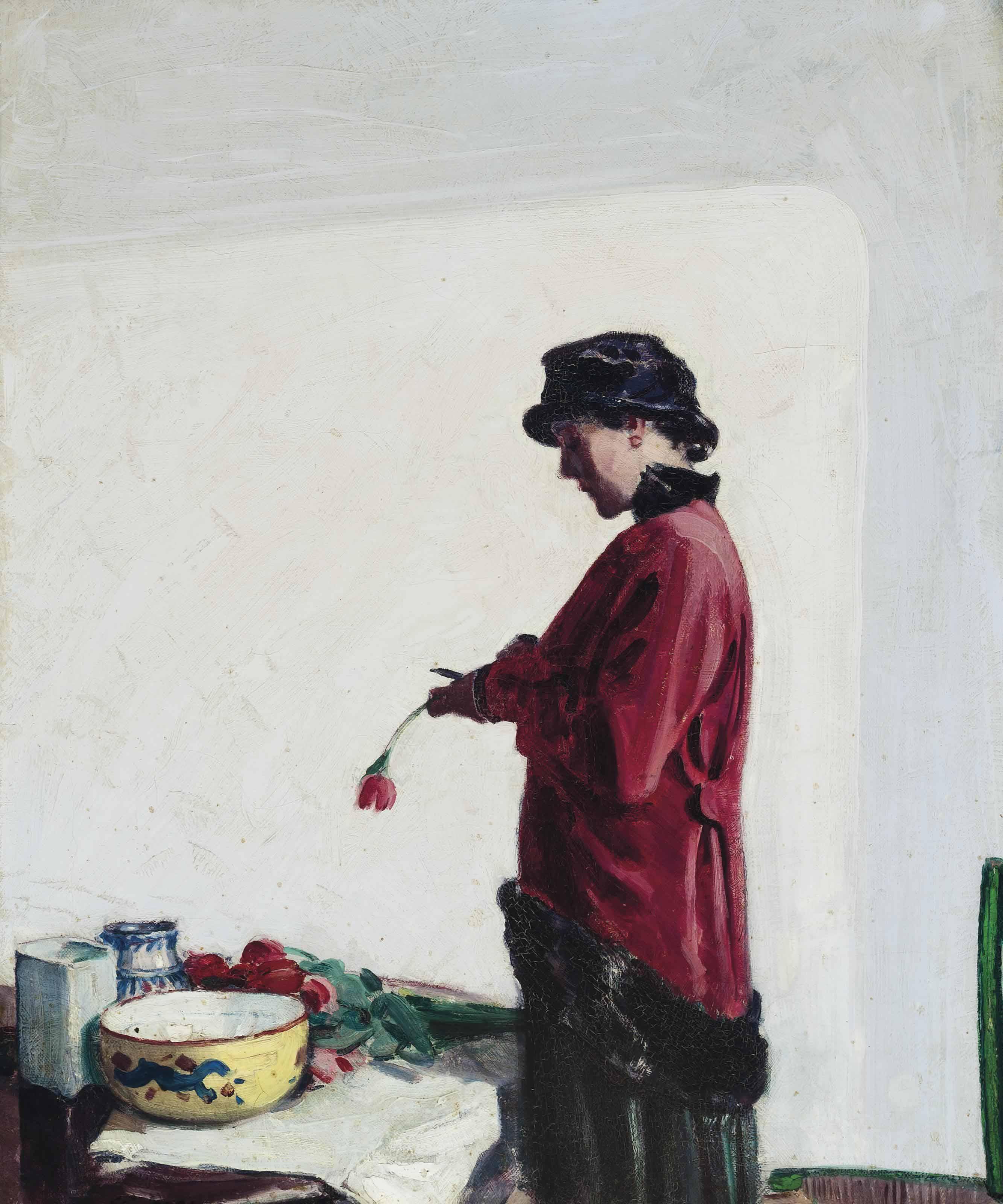 Joseph Simpson - The tulip bouquet