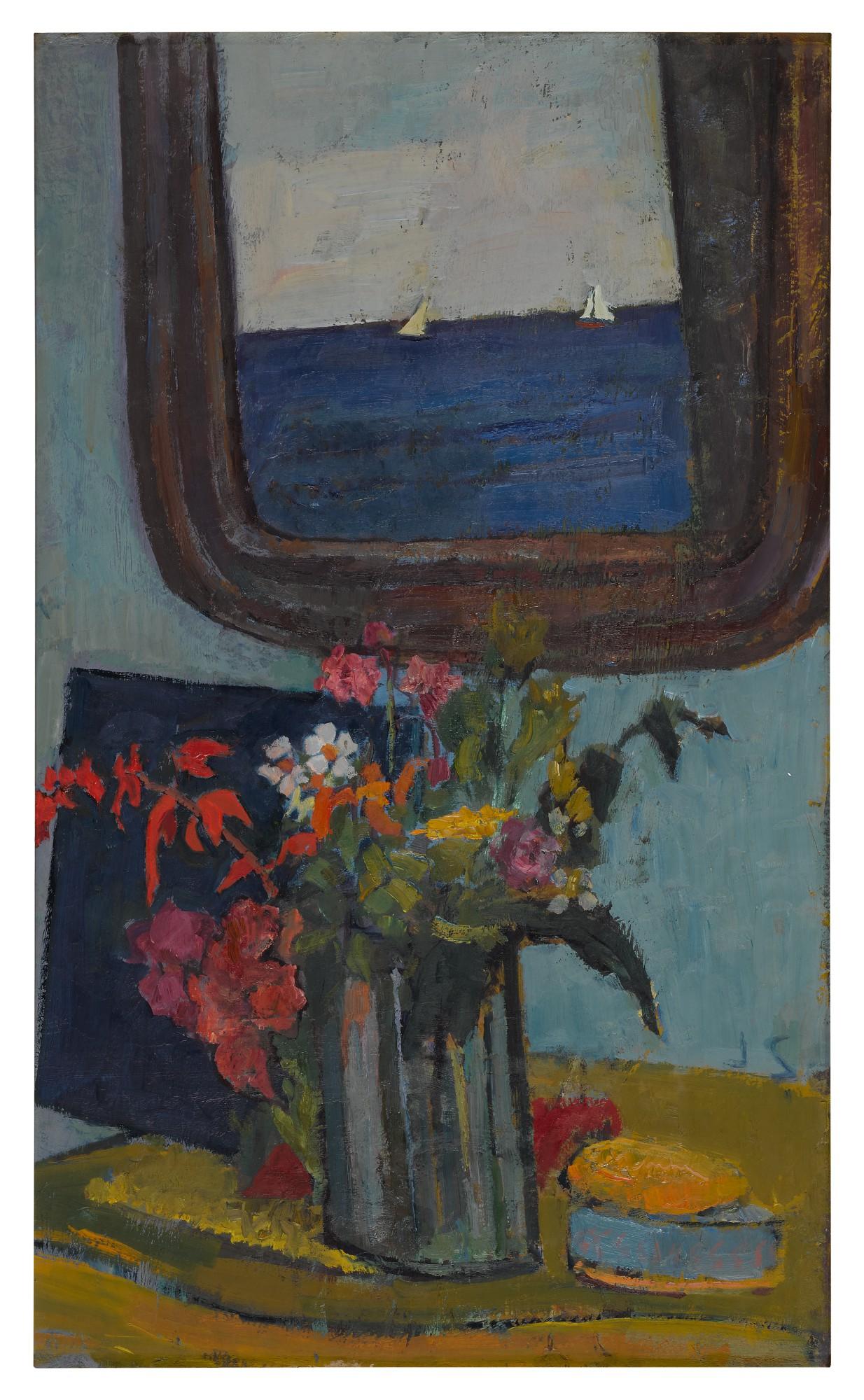 Joseph Solman - Flowers And Mirror