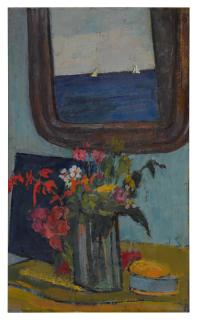 Joseph Solman - Flowers And Mirror