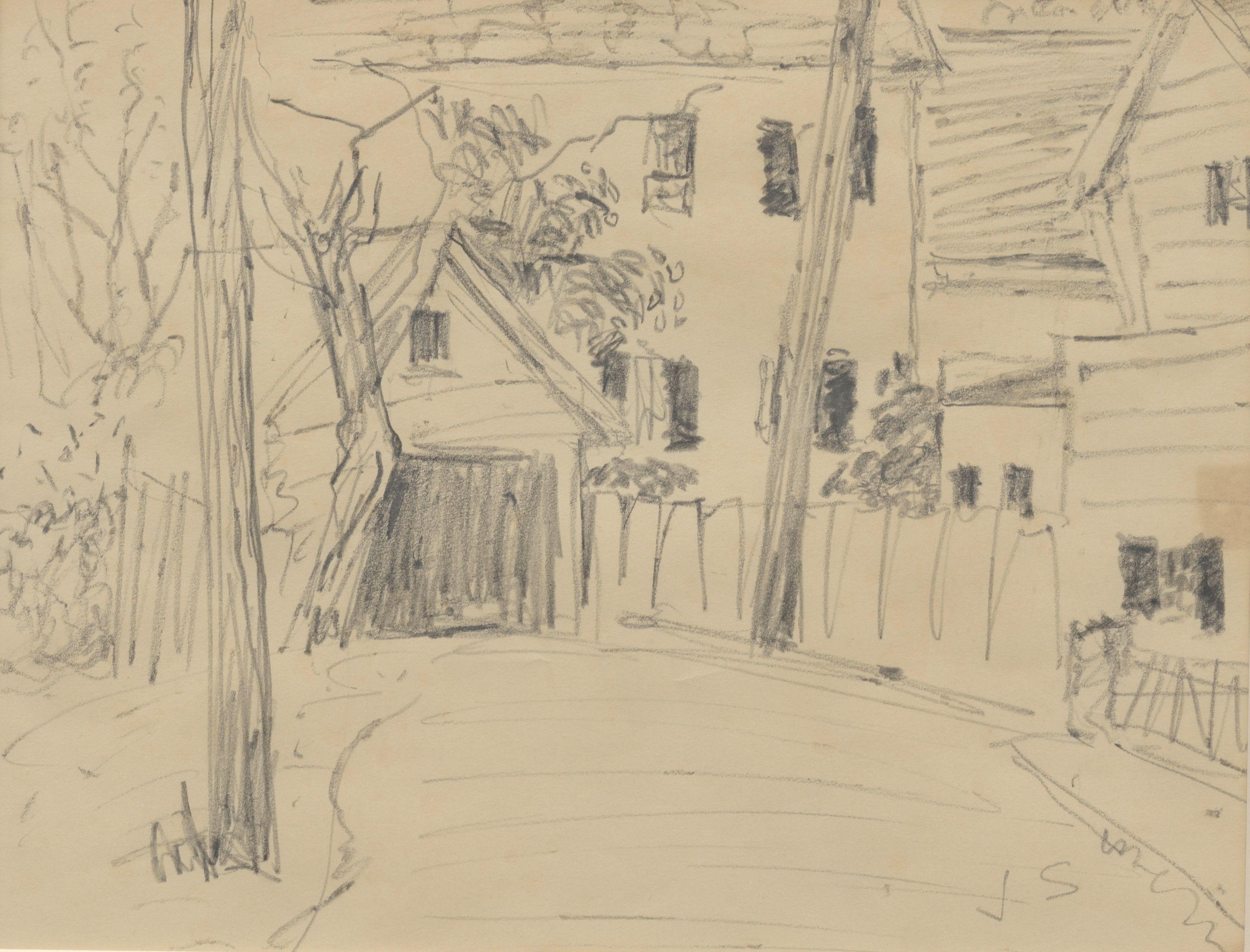 Joseph Solman - Garage in Provincetown