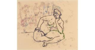 Joseph Solman - Seated Nude
