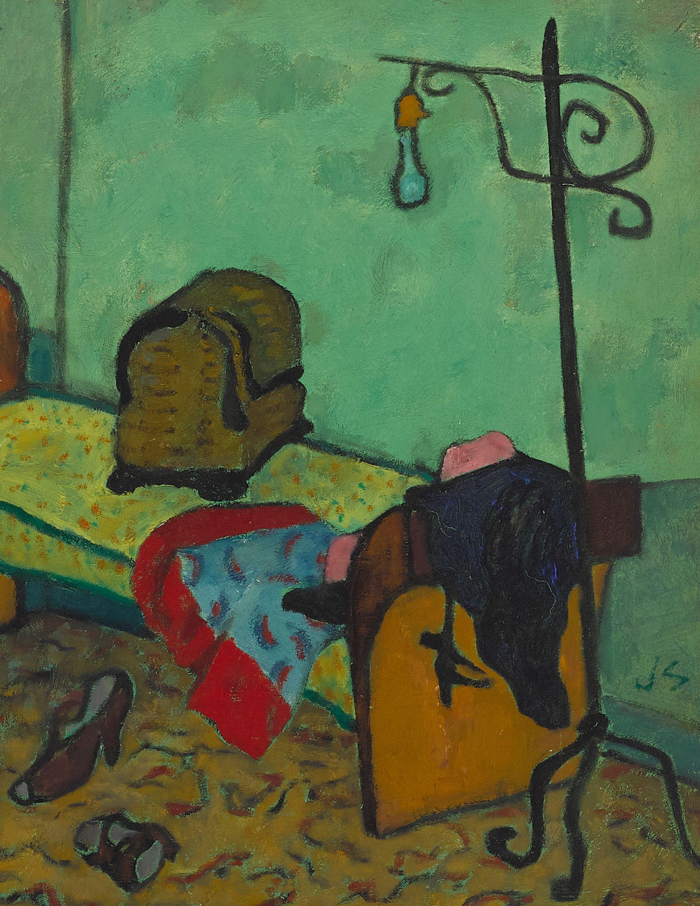 Joseph Solman - Sewing Basket and Lamp