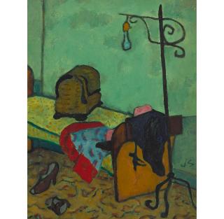 Joseph Solman - Sewing Basket and Lamp