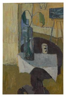 Joseph Solman - Vase And Table