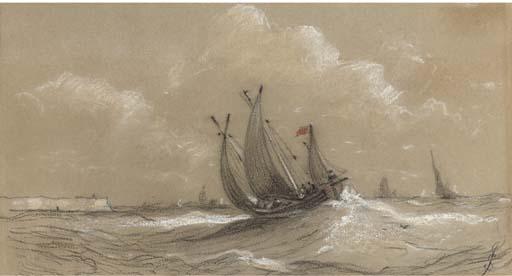 Joseph Stannard - A Fishing Lugger Off Yarmouth