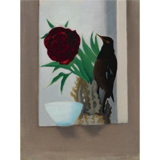 Joseph Stella - Bird With Flower And Blue Bowl