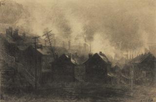 Joseph Stella - Painter\'s Row As It Stood in the Spring of 1908 (Pittsburgh)