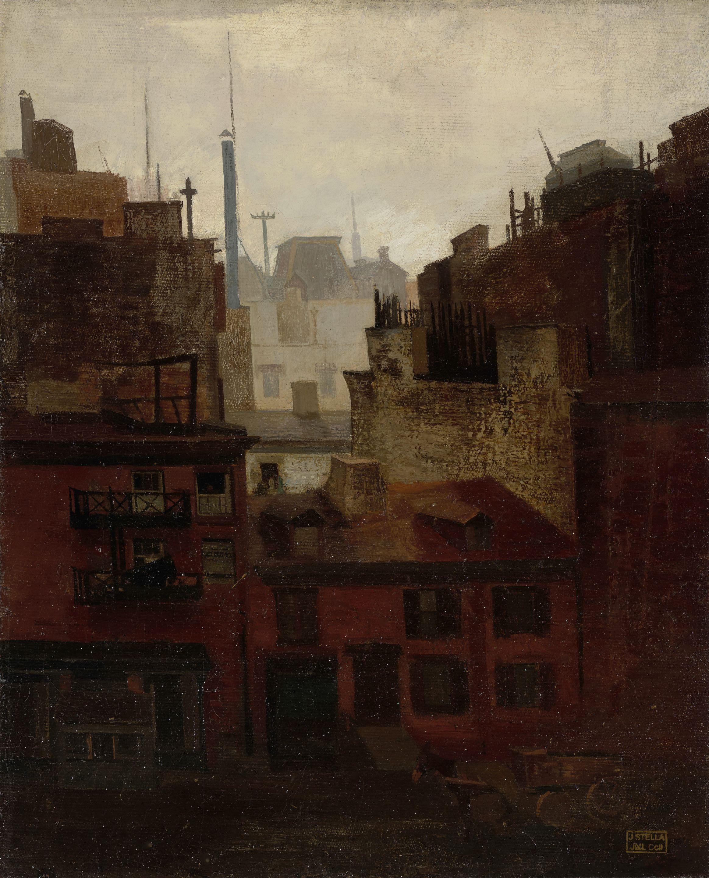 Joseph Stella - Paris Cityscape