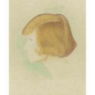 Joseph Stella - Portrait Of A Young Girl