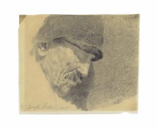 Joseph Stella - Sketch of a Miner\'s head