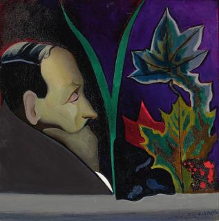 Joseph Stella - Untitled (Portrait Profile and Still Life)