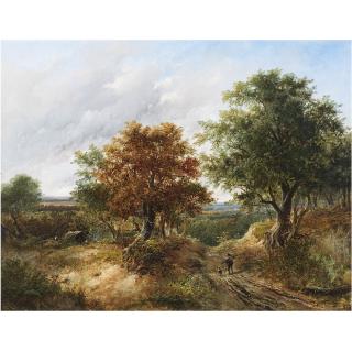 Joseph Thors - A Gypsy Encampment, Norfolk