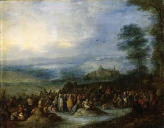Joseph Van Bredael - Christ preaching to the Multitude
