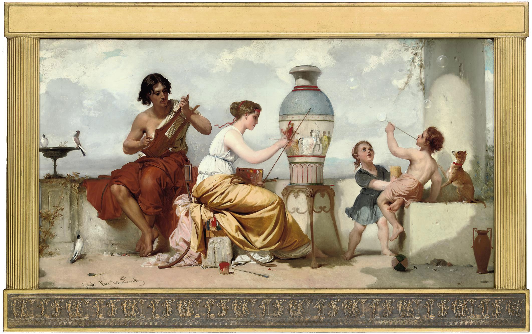 Joseph Van Severdonck - An allegory of the Arts