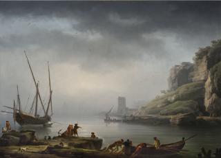 Joseph Vernet - Le Lever Du Jour, Le Départ Des Pêcheurs