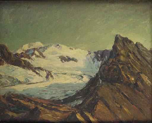 Joseph-Victor Communal - Vue de La Mer de Glace Au Mont Blanc