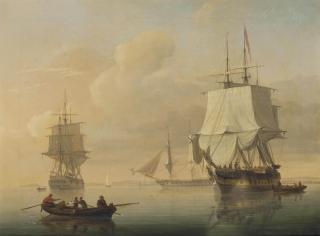 Joseph Walter - Merchantmen drifting in light airs off Avonmouth, Bristol