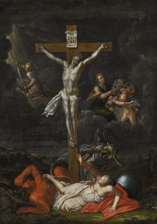 Joseph Werner The Younger - Crucifixion With Allegories Of Death, Vice And Fortitude