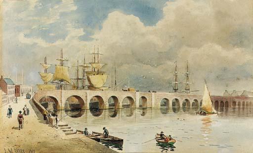 Joseph William Carey, R.U.A. - The Long Bridge, Belfast