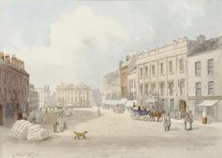 Joseph William Carey, R.U.A. - View of Castle Place, Belfast (illustrated); and View of the High Street, Belfast