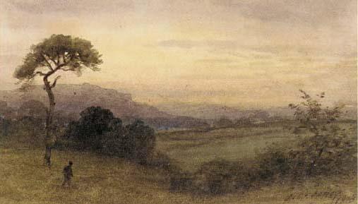 Joseph William Carey - A Traveller near Cave Hill