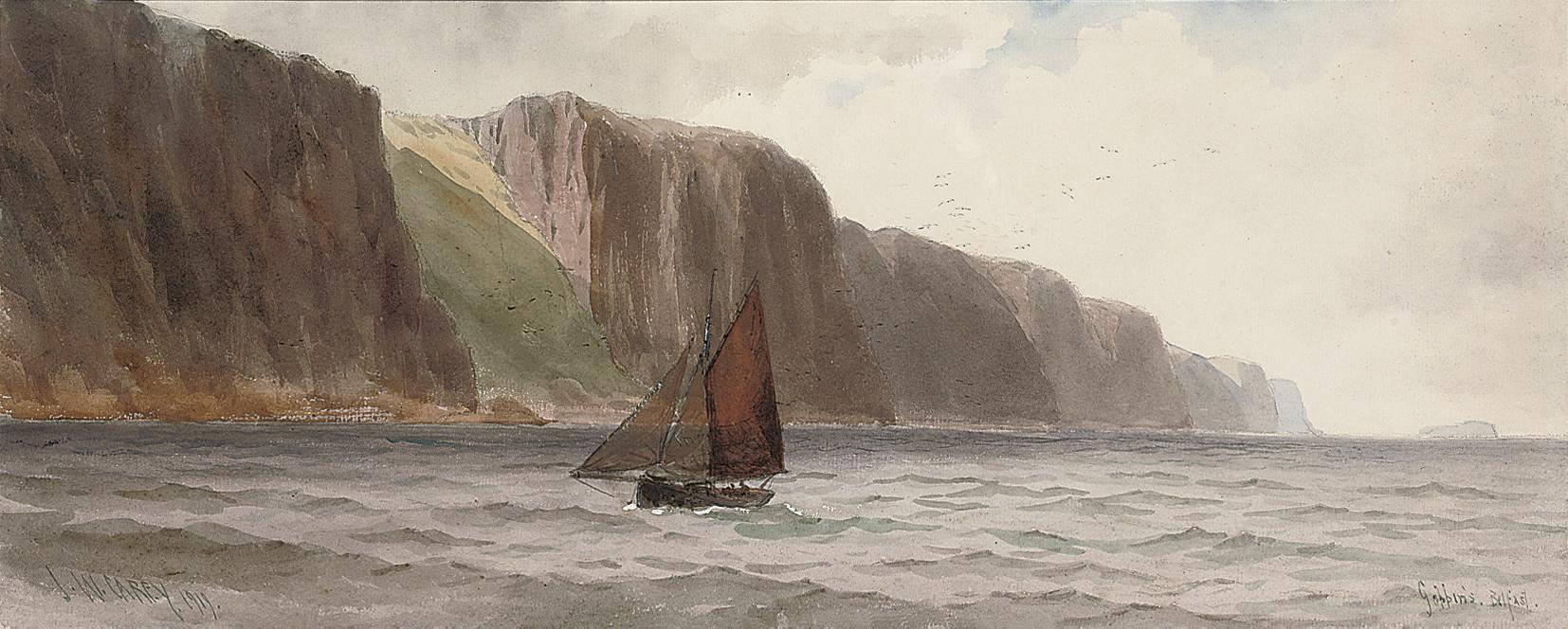 Joseph William Carey - The Gobbins Cliffs, Belfast