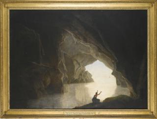 Joseph Wright Of Derby, A.R.A. - A Grotto In The Gulf Of Salerno, With The Figure Of Julia, Banished From Rome