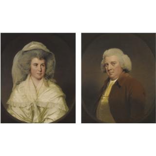 Joseph Wright Of Derby, A.R.A. - Portrait Of Hugh Wood, Of Swanwick Hall, Derbyshire; And Portrait Of Mary Wood, His Wife