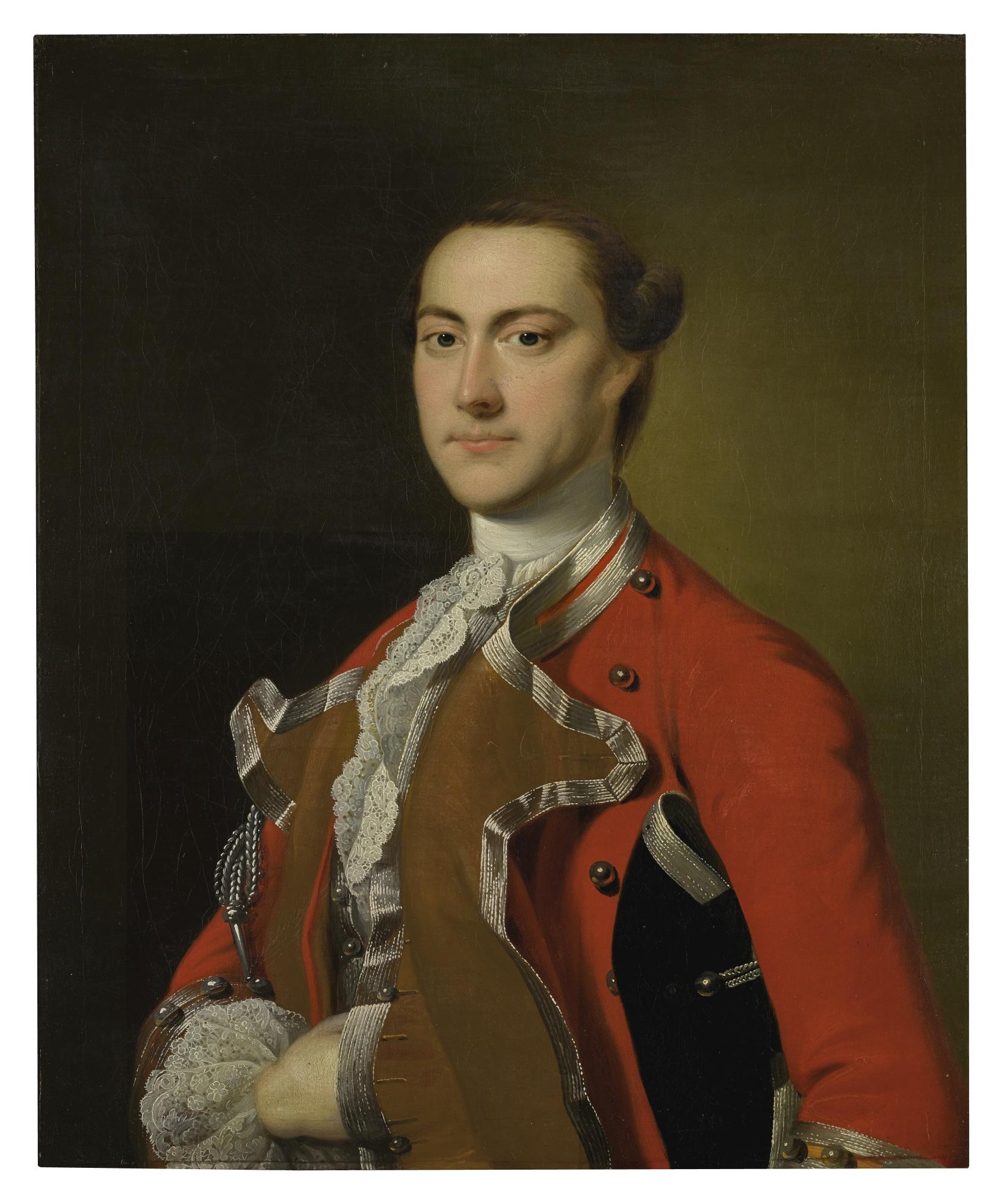 Joseph Wright Of Derby, A.R.A. - Portrait Of Major Richard Bayly (D. 1764)