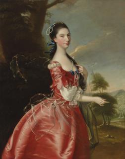 Joseph Wright Of Derby, A.R.A. - Portrait Of Miss Ann Carver Before A Landscape, Three-Quarter-Length