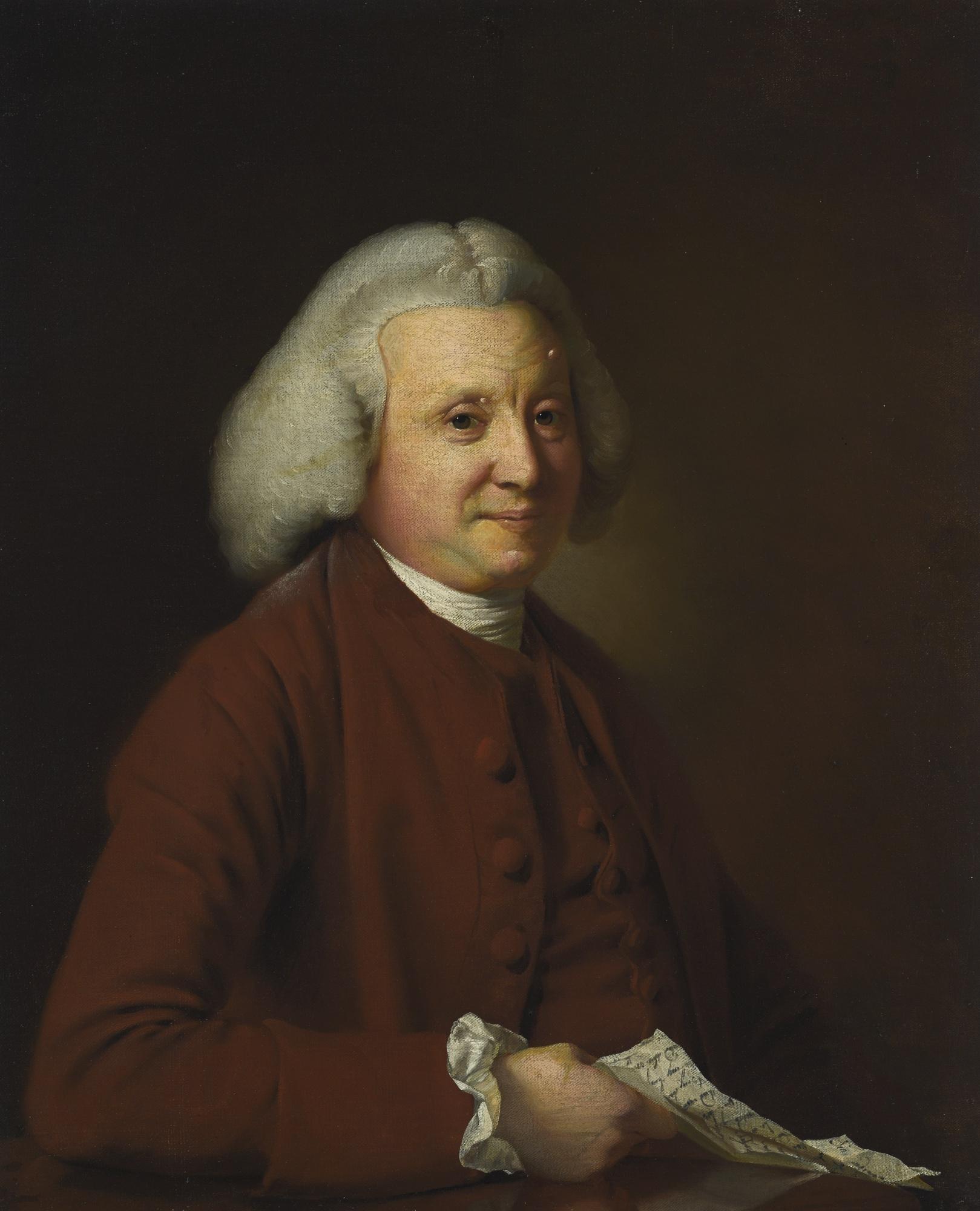 Joseph Wright of Derby, A.R.A. - Portrait Of Samuel Crompton (D. 1782), Holding A Letter