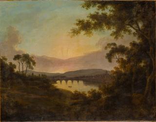 Joseph Wright of Derby, A.R.A. - Sunrise over Florence